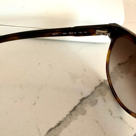 Semi-Tortoise Shell Oversized Chloe Sunglasses - Picture 5 of 8